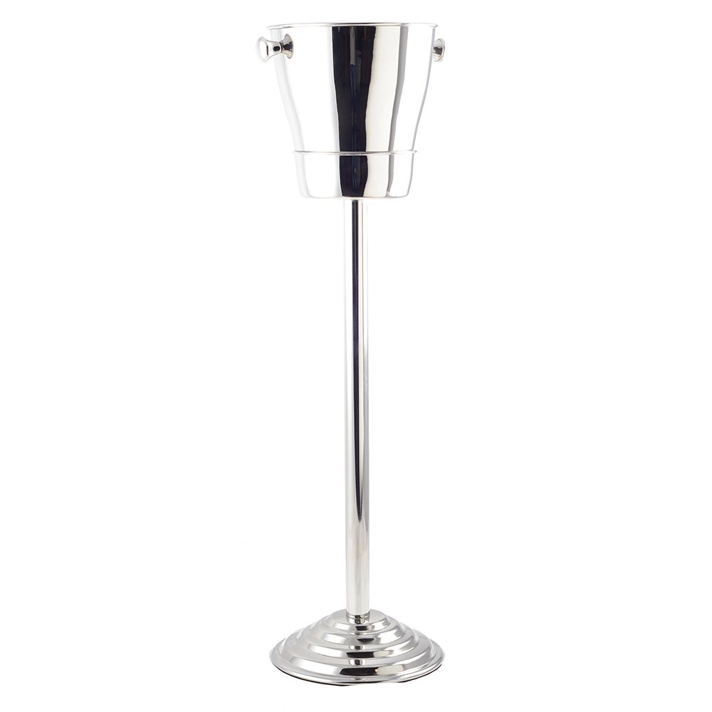 Champagne-emmer met voet H84 cm roestvrij staal