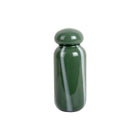 Vaas glas groen wit streep 10x25 cm