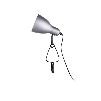 Klemtafellamp Mara zilver metaal 28 cm