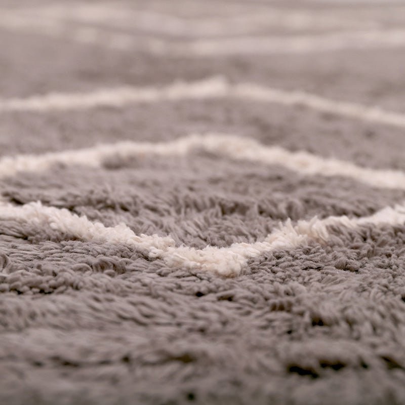 Washable cotton children's rug LÄSSA Stone S