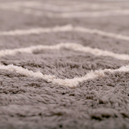 Washable cotton children's rug LÄSSA Stone S