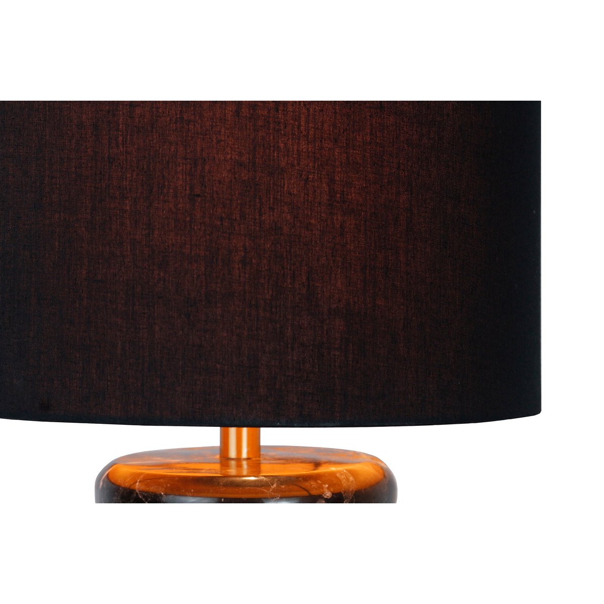 Table lamp marble/cotton black