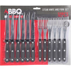 Steak Cutlery Set - 6 Steak Knives + 6 Forks