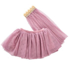 Tule rok met sluier 45 cm paars roze