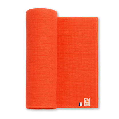 Inbakerdoek maxi 100x100 cm biologisch katoen aardbei