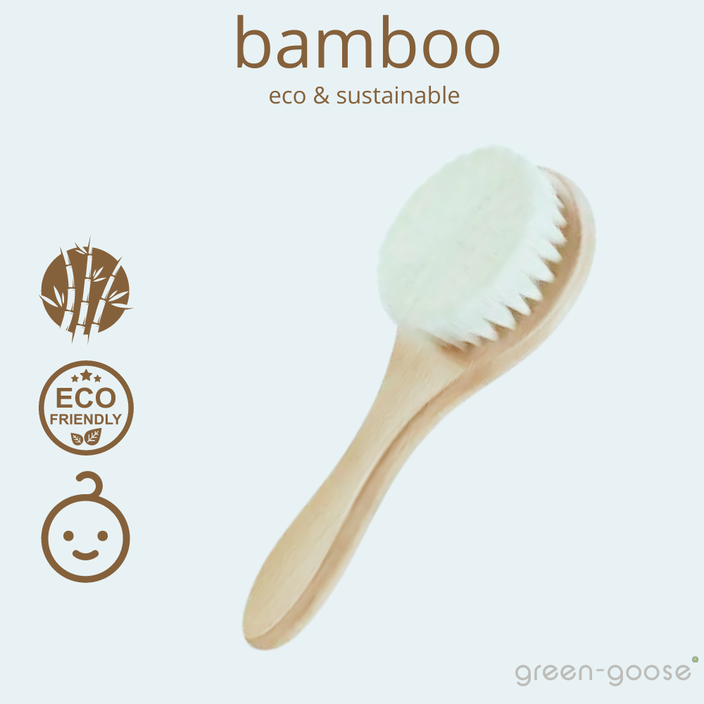 Baby haarborstel bamboe geitenhaar