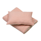 Linen shell children's duvet cover set "Light pink"