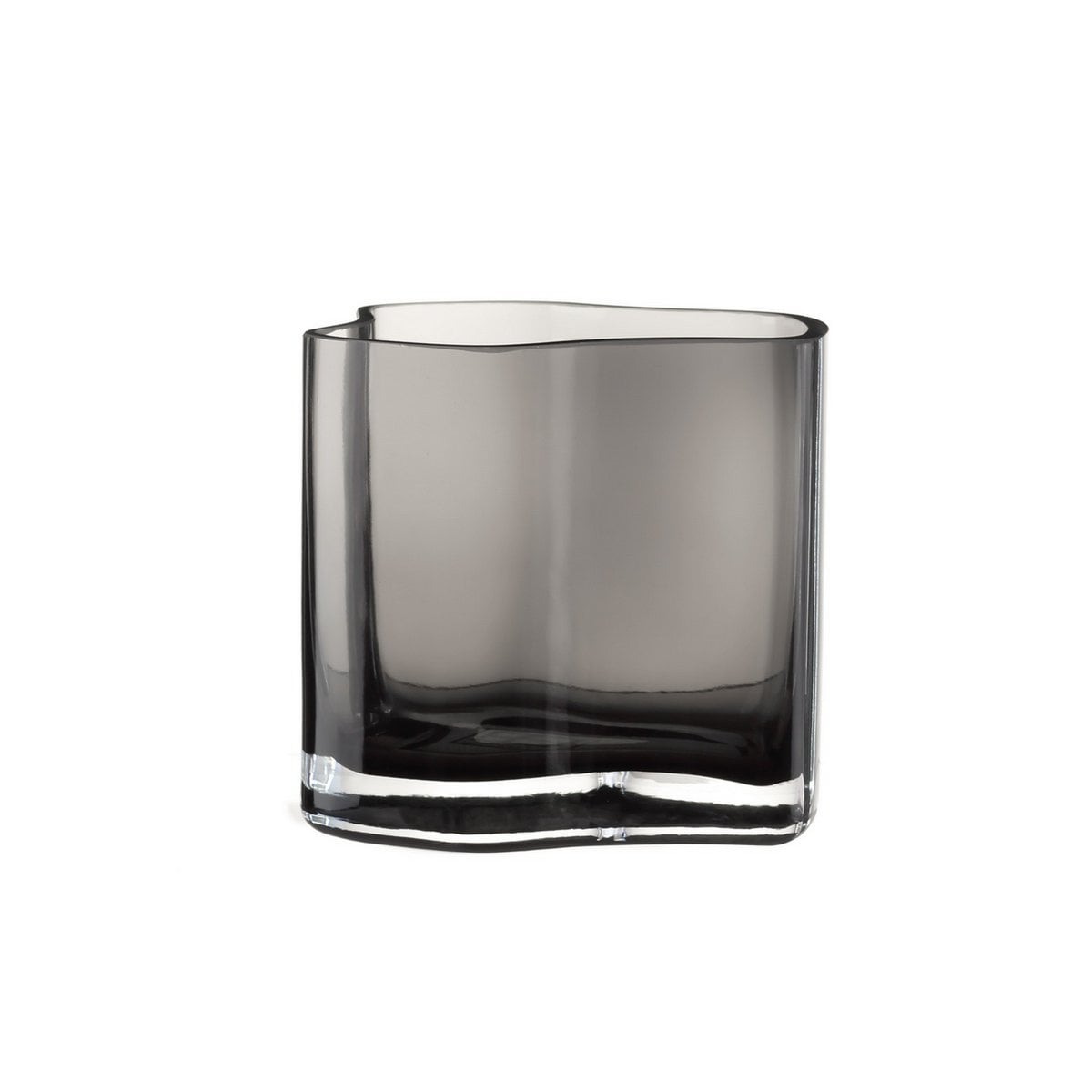 Vaas 13 cm glas grijs