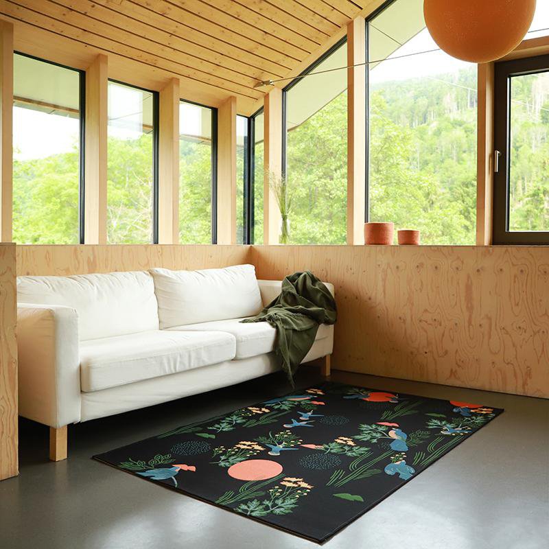 Designer rug birds outdoor BLOOM M
