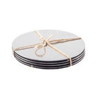 Onderzetters 10x10 cm zilver 4 stuks