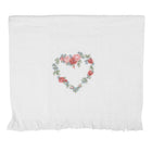 Guest Towel 40x66 cm White Cotton Heart