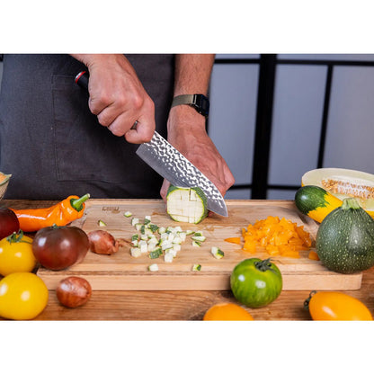 Messenset 2 stuks schilmesje santoku Japans staal