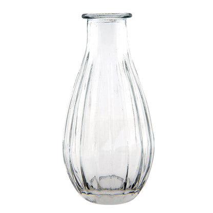 Vaas Ø 7x14 cm glas transparant