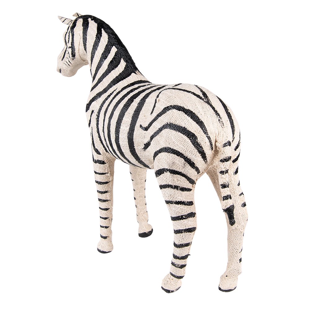 Zebra beeld 44 cm zwart wit papier