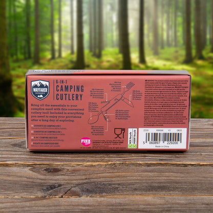 Campingbestek multitool Mad Monkey hout staal