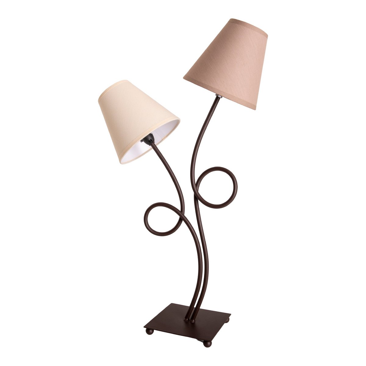 Boho Tafellamp 2Flame Bruin Beige Met E14 Aansluiting