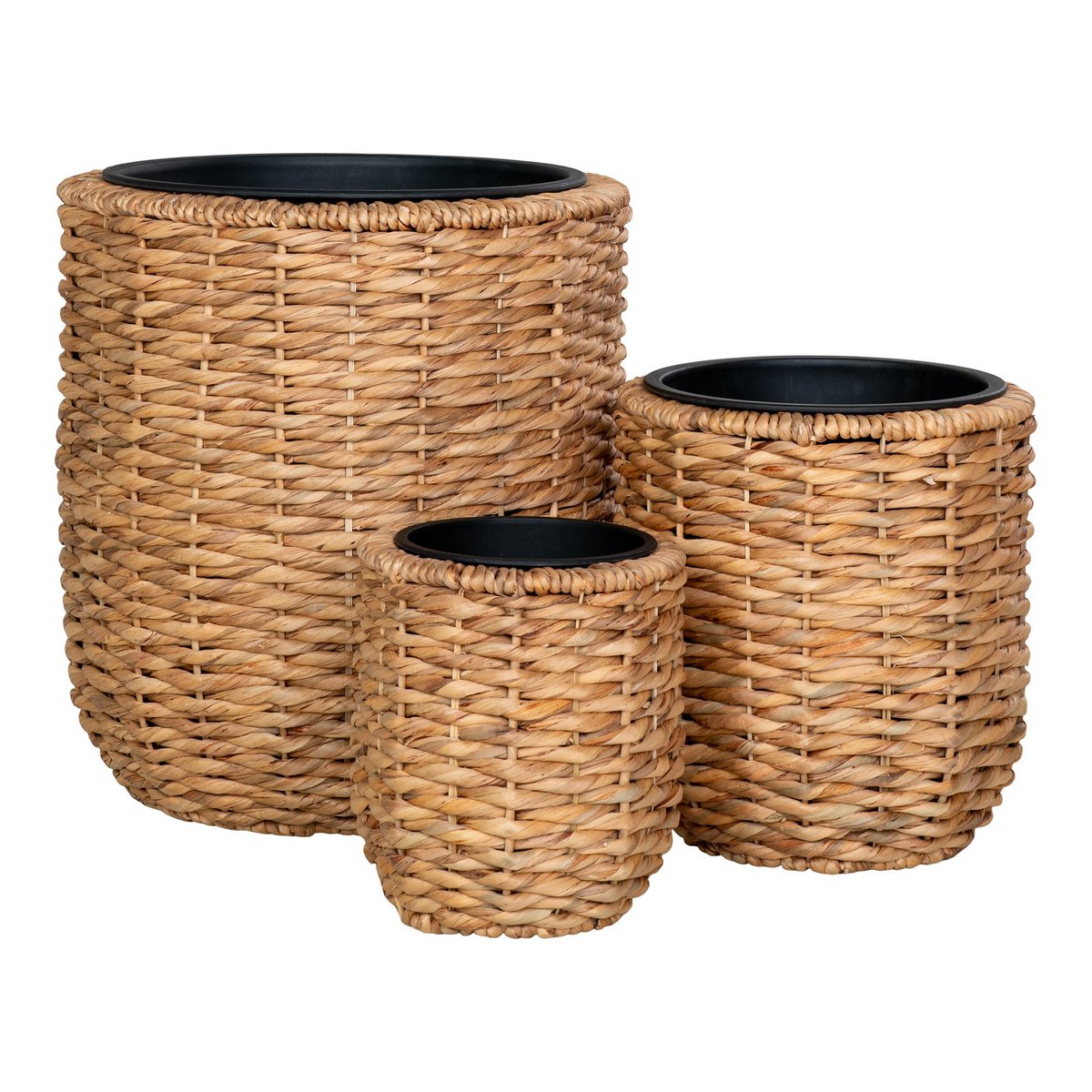 Plantenbak waterhyacint naturel set van 3