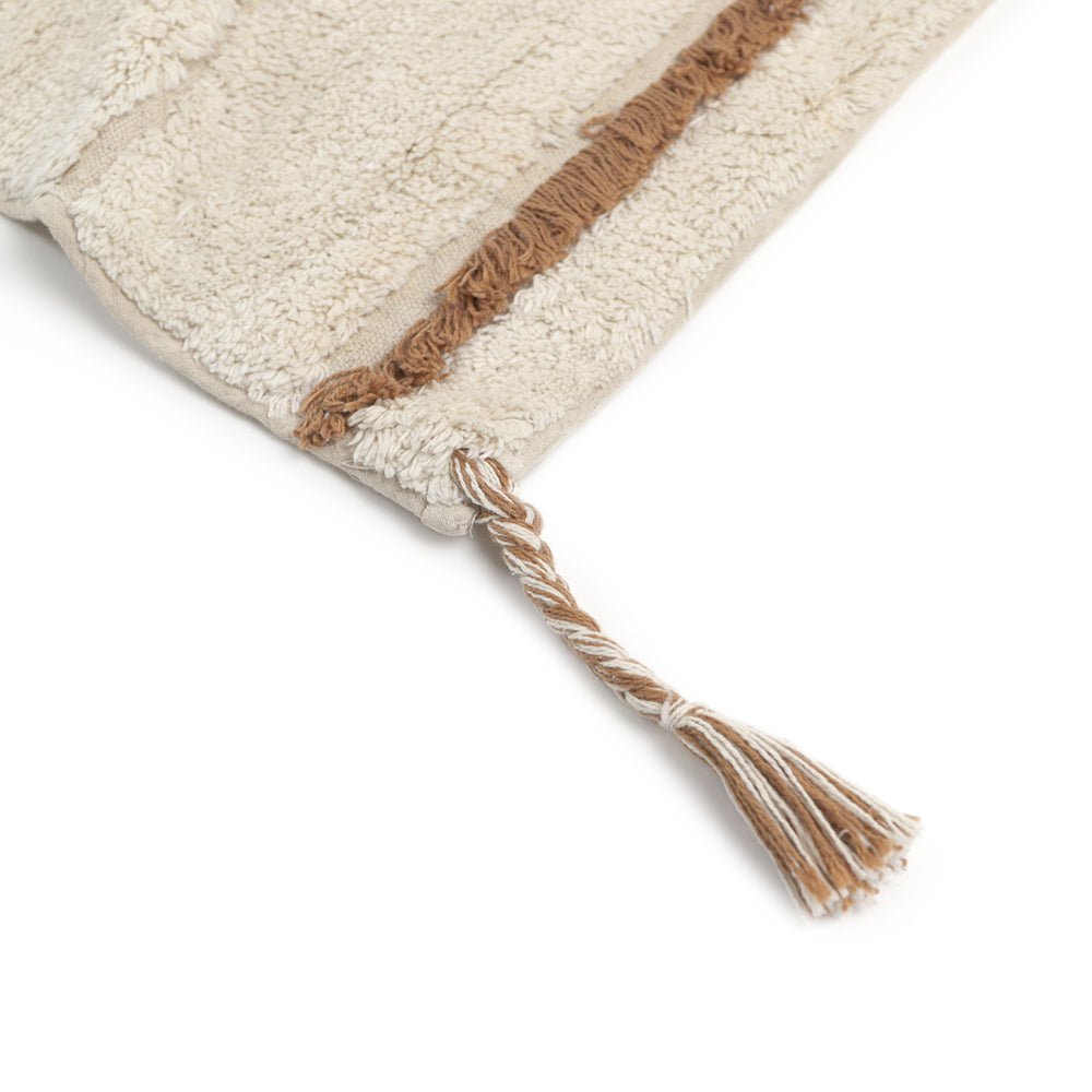 Kindertapijt 100x150 cm katoen ecru/beige