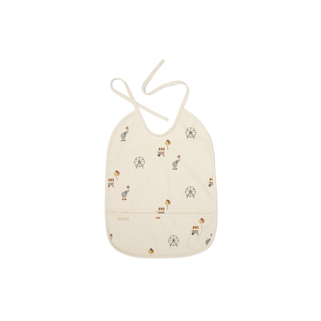 Slabbetje 28x37 cm creme circus