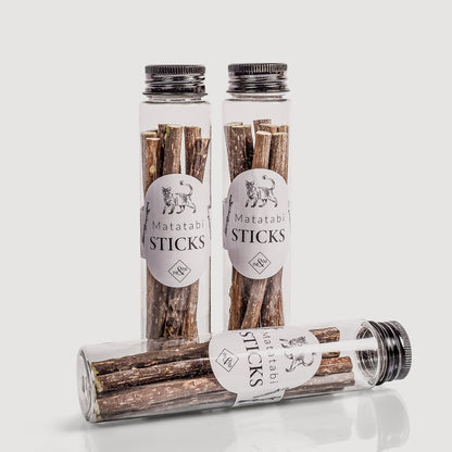 NE & NO® Gift Set Cats Well -being Herbs: Catnint + Valerian Spray + Matatabi Sticks
