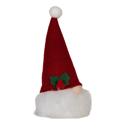 Christmas decoration with LED lighting Gnome 10x10x25 cm / 3xAA Red Synthetic