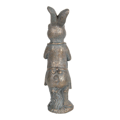 Rabbit Figurine 21 cm Brown Plastic Home Accessories