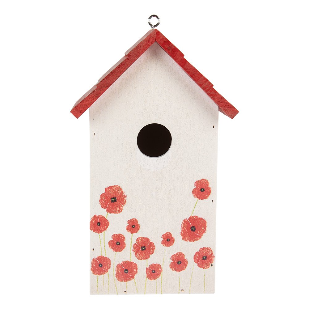 Vogelhuis 15x10x22 cm Wit Hout