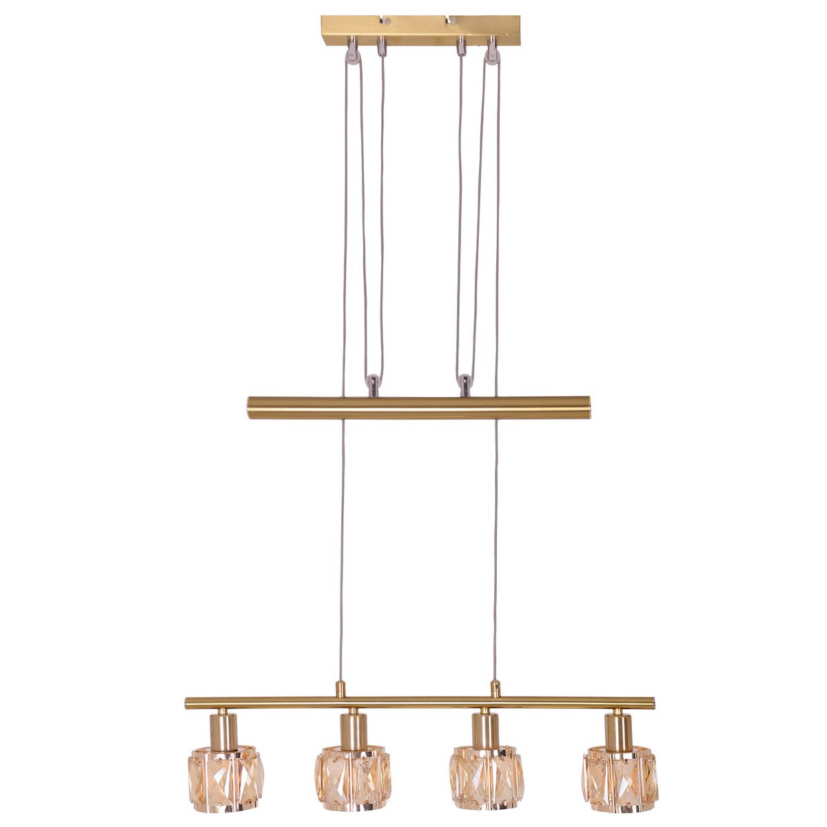 Hanglamp Josefa 60 cm metaal glas E14 kooldraad