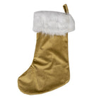 Kerstsok decoratie 30x1x45 cm bruin beige