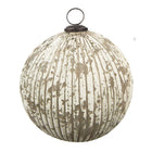 Kerstbal Ø 20 cm beige glas