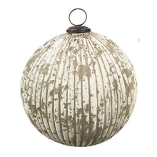 Kerstbal Ø 20 cm beige glas