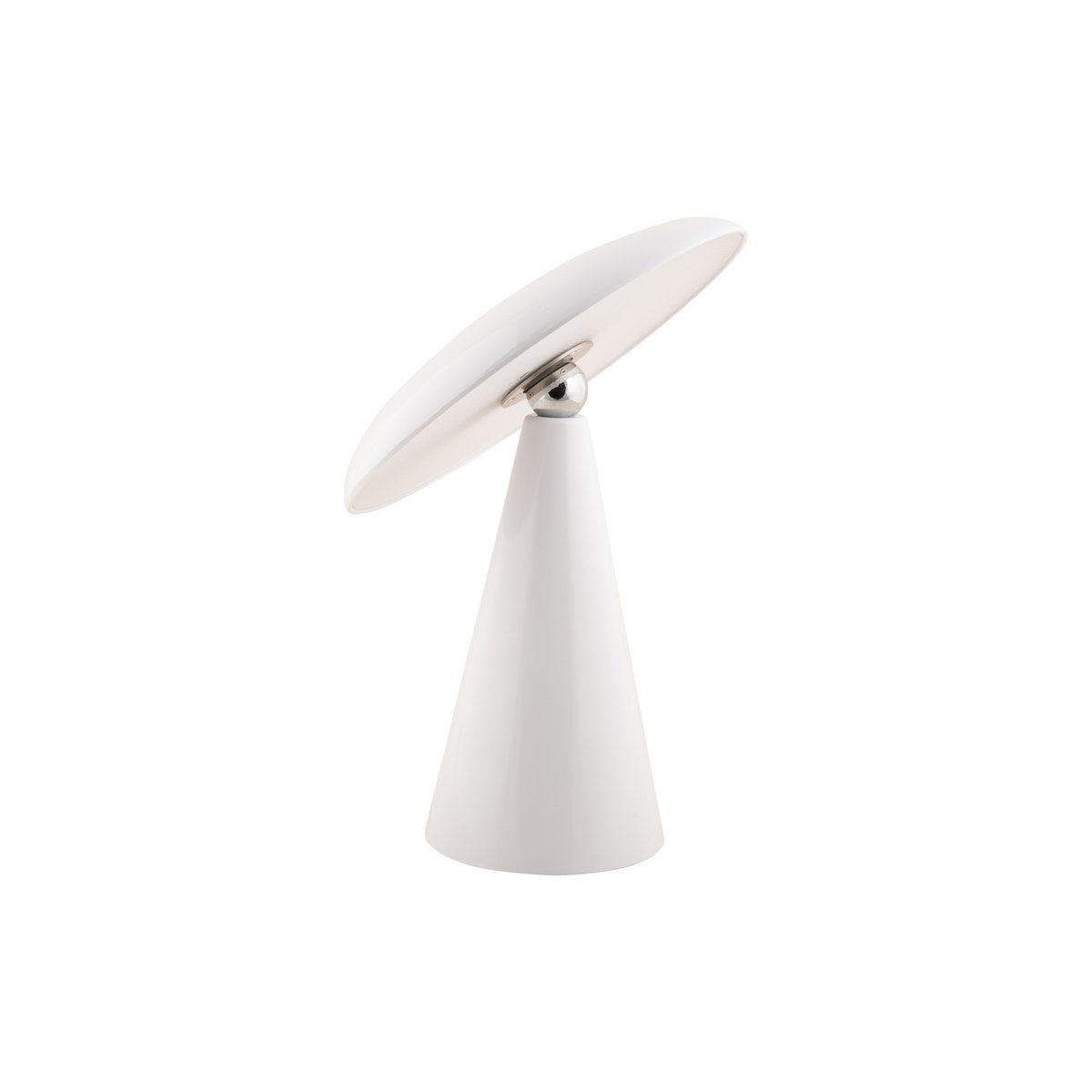 Tafellamp Phoebe 26x23 cm wit melamine