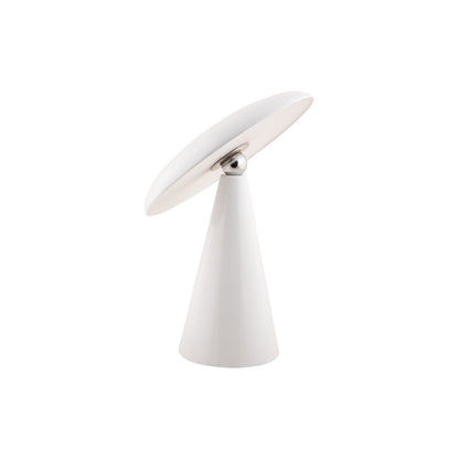 Tafellamp Phoebe 26x23 cm wit melamine