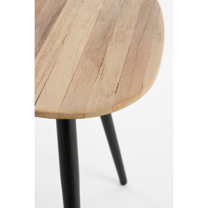 Bijzettafel set Jailey 84x39x39 cm bruin hout