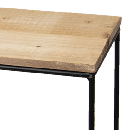 Wandtafel reclaimed wood 60x25x66 cm