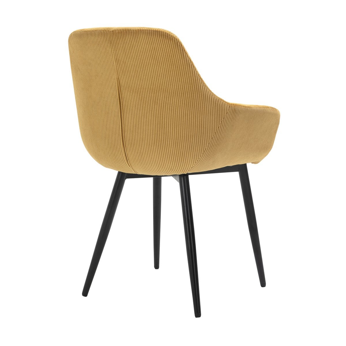 Fauteuil set van 2 corduroy goud 64x59x86 cm