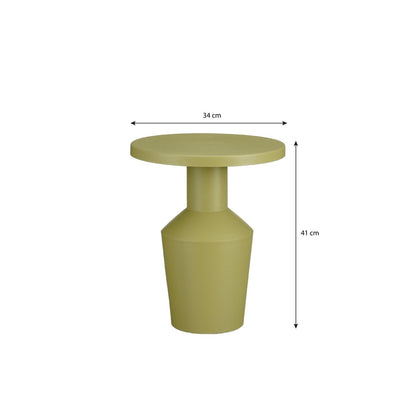 Bijzettafel 34 cm lichtgroen ijzer