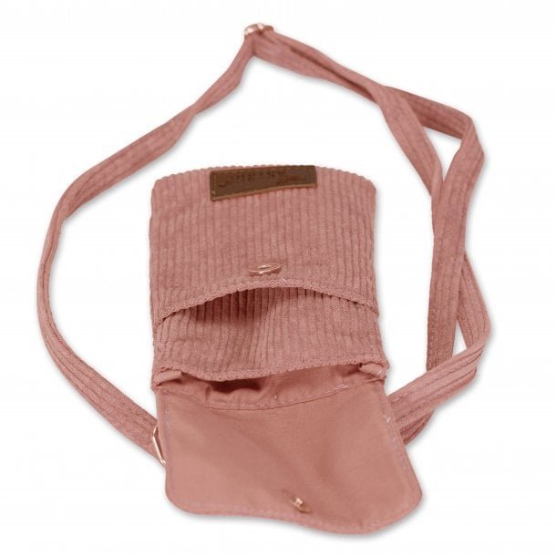 Mobieltasje corduroy blush 10.5x18.5 cm