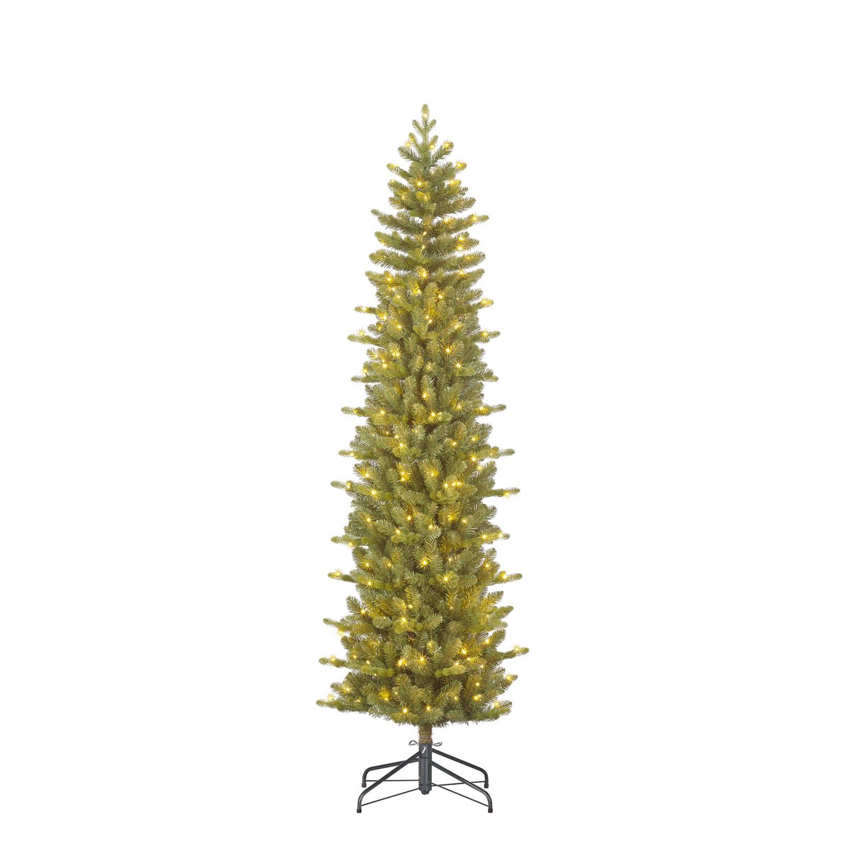 Harma Smalle Kunstkerstboom Met LED Verlichting Groen