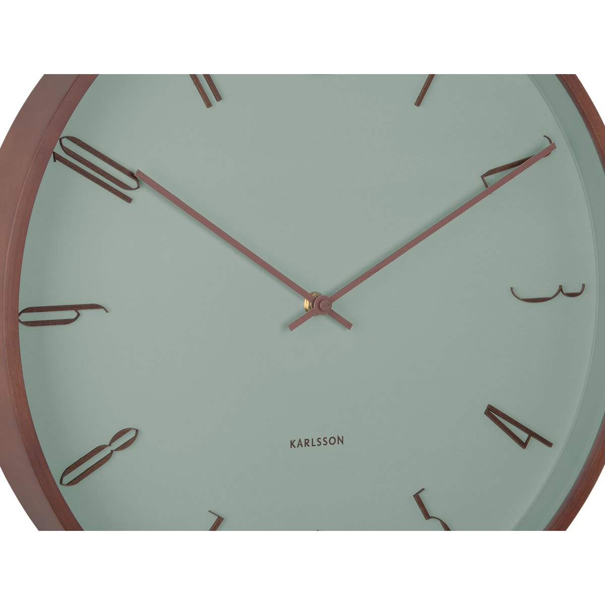 Wandklok Scandia donkerhout 30 cm