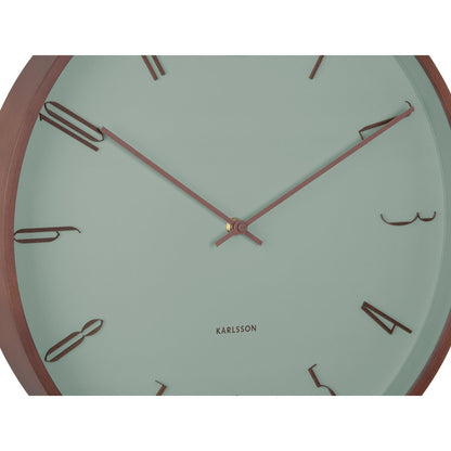 Wandklok Scandia donkerhout 30 cm