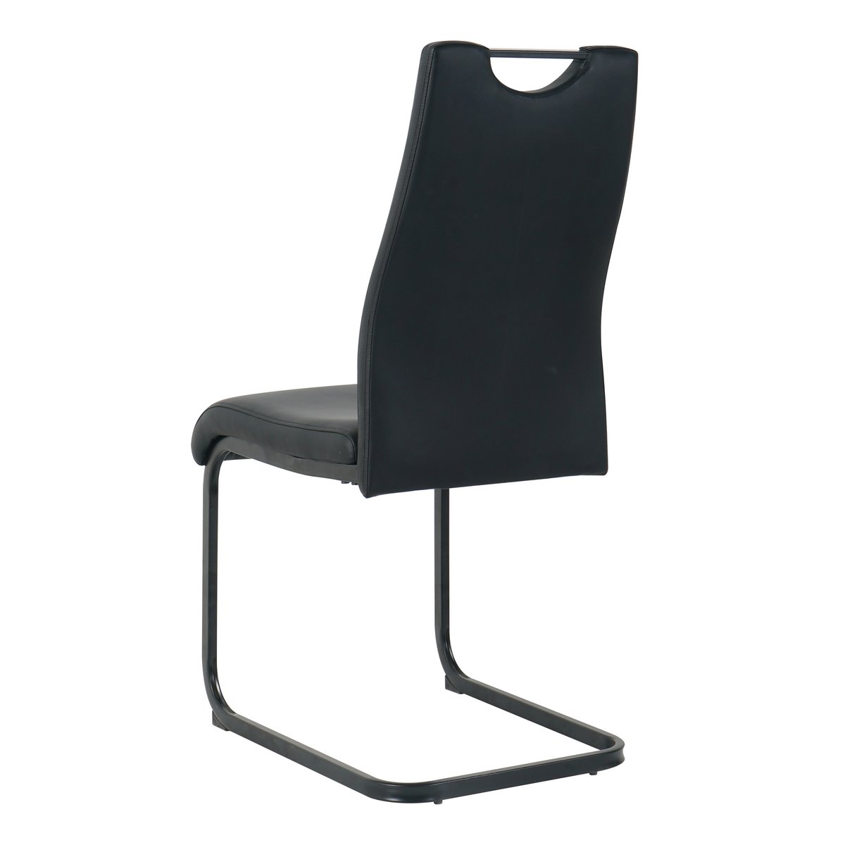 Stoelenset 2 stuks sledeframe kunstleer