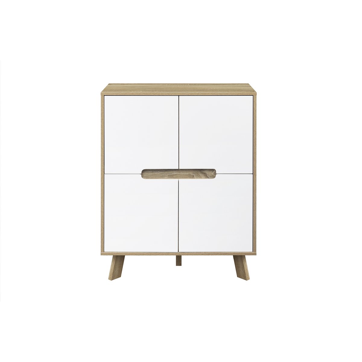 Dressoir naturel wit 4 deuren