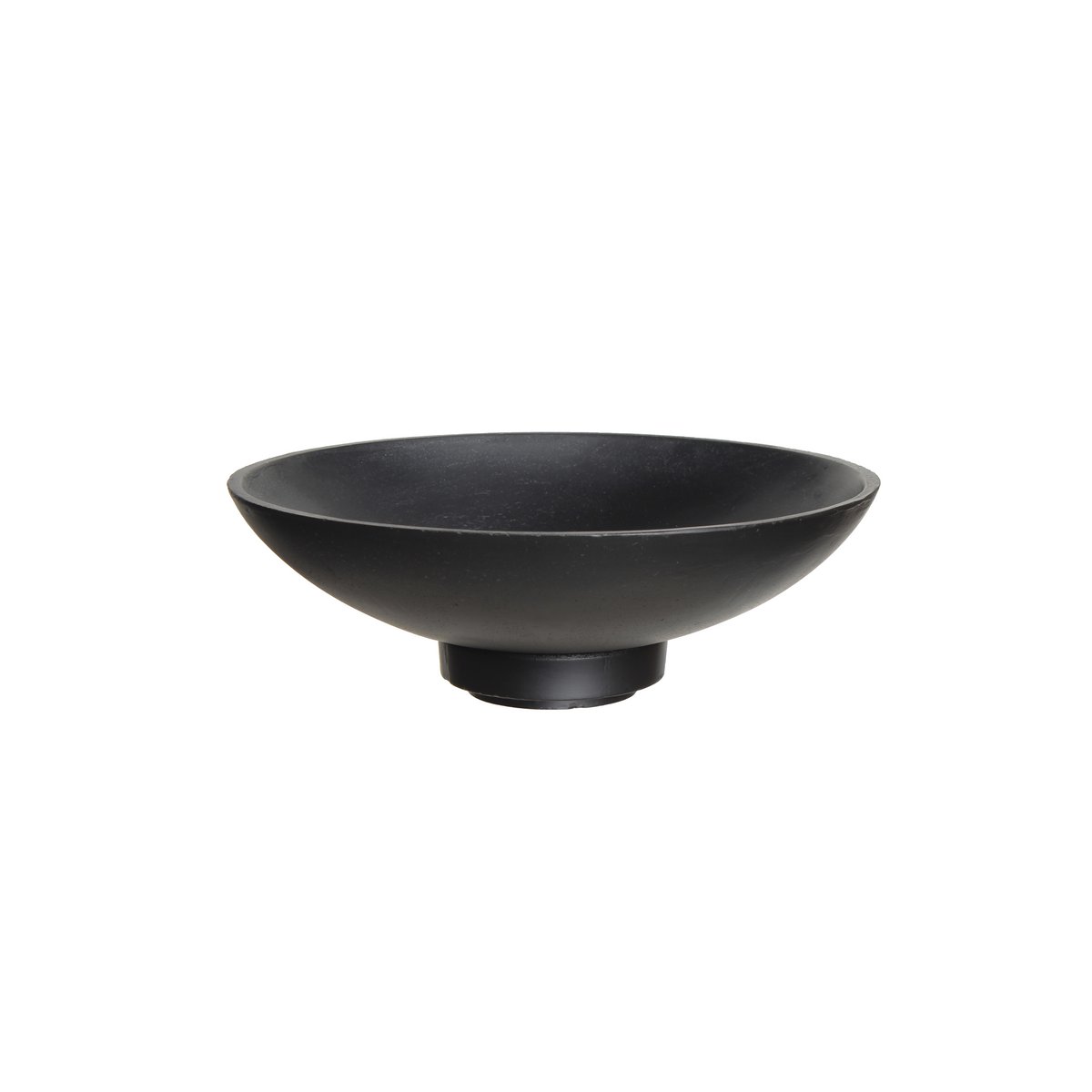 Grote Schaal Modern Design Kom Zwart Microcement RUD12BK