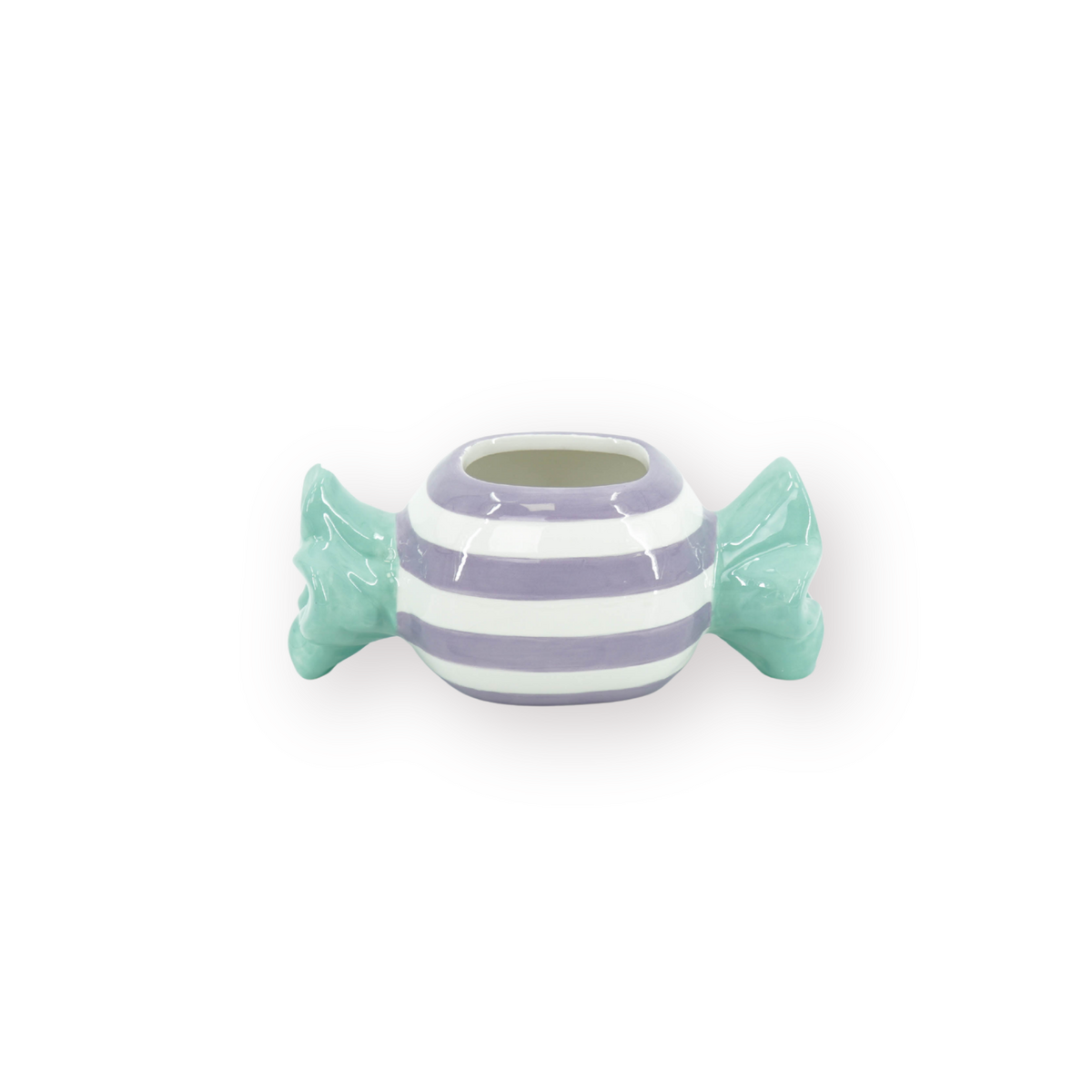 Bloempot 12,5x6x6 cm mint/lila dolomiet