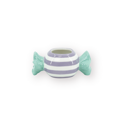 Bloempot 12,5x6x6 cm mint/lila dolomiet