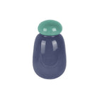 Vaas glas blauw 13x22 cm