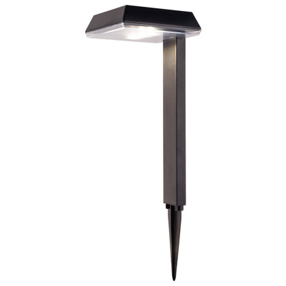 Solar Decorative Spike "Sigi", 79 cm high, plastic, black, integrated LEDs, warm white