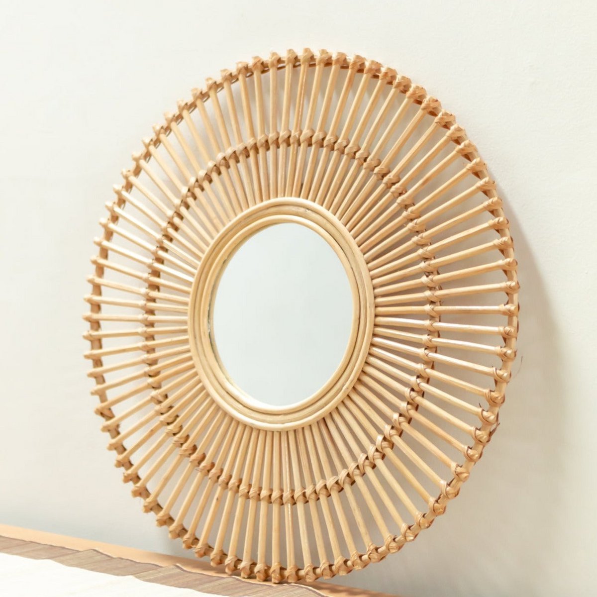 Wandspiegel rotan 58 cm