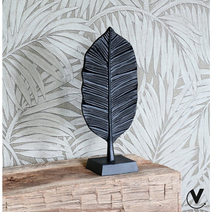 Ornament metaal zwart 14x10x30 cm